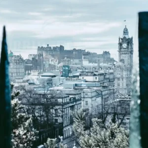 Widok z Calton Hill, Edynburg, Szkocja