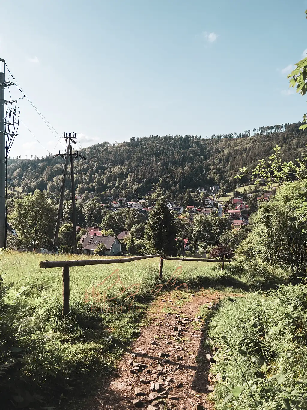 Bystra, widok ze szlaku